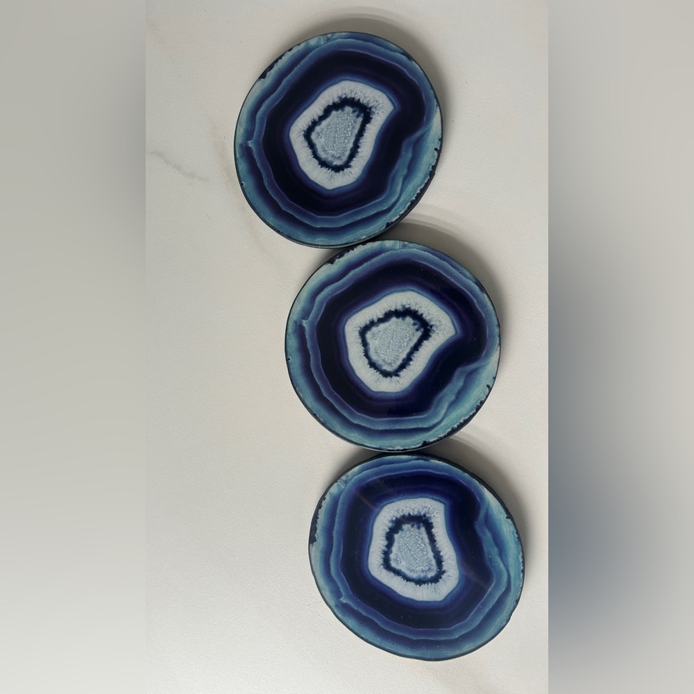 Blue Agate Coasters